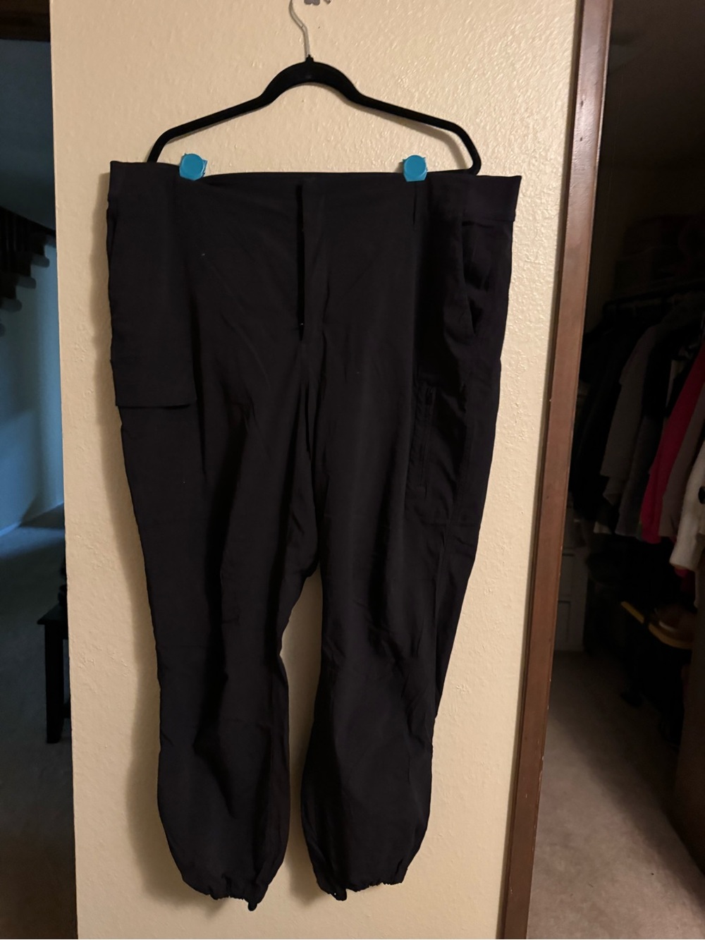 Athleta Black Cargo Jogger Pants